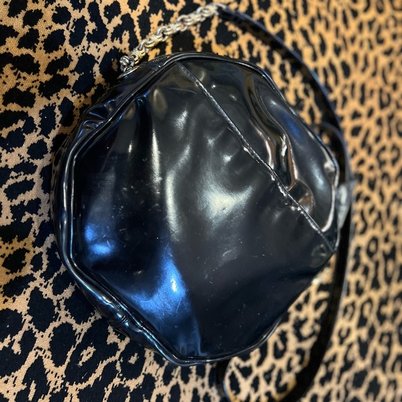 Vintage Pantera Patent Leather Handbag Purse Retro - Picture 3 of 8